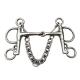 Stainless Steel Jointed Bit Horse Chewing Mouth Roller Harness Bits Polished Finish