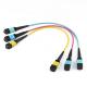 12 Core 24 Core Fiber Cable Patch Cord , Mtp Mpo Patch Cable Om3 Om4 For Qsfp