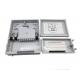 16ports FTTH 1*8 PLC Splitter Optical Distribution Box IP65 Indonesia Telecom 2 Doors Gray