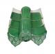 Pagoda Green Chinese Glazed Roof Tiles Buddhist Temple 220mm 200mm