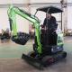 Green Mini Crawler Excavator 22.1kw  1.8 T Mini Digger Machine