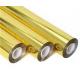 Metalized PET Plastic Sheet Roll Golden For Thermoforming 400MM