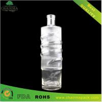 High-end Embossing Glass Bottle for Vodka,liquor,etc