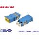 Auto Shutter Fiber Connector Adapters 9/125 Single Mode LC/UPC Duplex Plastic Material