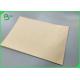 FDA Approved 80sm 120gsm Unbleached Kraft Paper Bamboo Pulp Food Packaging Paper