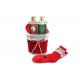 Paper Roller Basket 3pcs Bath Gift Set With Shower Gel, Body Lotion, Socks