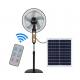 16 Inch 12VDC Solar Powered Fan AC DC Rechargeable Stand With Panel