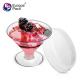 Food grade 135ml  mousse ice cream cups disposable pudding cup with lid