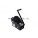 1800lbs Black Stainless Steel Hand Winch Power Coated Without Cable Lightweight