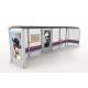 Neutral Color Stainless Steel Bus Stop / Stainless Steel Bus Station Safety Material