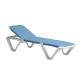 Waterproof Sun Resistant Aluminum Pool Chaise Lounge Chairs With Backrest 5 Gears Adjustment