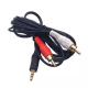Copper RCA To 3.5 MM Jack Audio Video Cables For TV DVD RCA