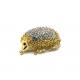 Alloy Material Gold Hedgehog Brooch For Clothing 3.5cm Size