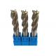 TC Coating HSS End Mill Cutting Tools / Metal High Speed Steel End Mills