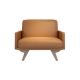 Modern wood sofa furniture for Lobby leisure used leather upholstery used Ash wood legs