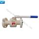 API 6D Flange Floating Ball Valve With Lever Blowout Proof Stem