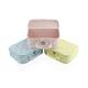 3 Set Dot Pattern Cardboard Storage Suitcase Box With Ribbon Handle