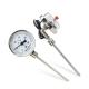 Water Pump Accessories Industrial Mini Bimetallic Thermometer Manometer with ODM Customization