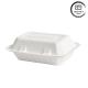 PFAS Free Compostable Clamshell Lunch Box Fuling Biodegradable Bagasse Pulp Fast Food