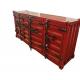 Industrial Furniture Red Blue Gray 4 Door Container Shape Cabinet TV Side Cabinet