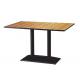 Rectangular Hotel Banquet Table Powder Coated Plywood Bar Table