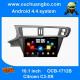 Ouchuangbo 10. inch android 4.4 DVD radio system for Citroen C3-XR Fit car radio gps with gps 3g wifi