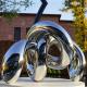 Mirror Polished Stainless Steel Architectural Carving Kont Sculpture