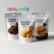 Custom Smell Proof Food Packaging Bags For Baklava Cookie Croquette Crisp Snack Plastic Stand Pouch With Zipper