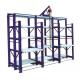 Safety Warehouse Shelving Rack 4 Layers Push Back Pallet Racking