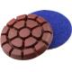 3 Inch Metal Chip Concrete Floor Polishing Pads Grit 50 In Round Shaped