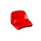 SGS Approved Uniform Texture Red HDPE Plastic Stadium Chair
