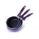 Purple Induction Bottom 4mm Cast Aluminium Cooking Pot