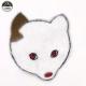 Towel Material Sew On Decorative Patches , Specially Designed Fox Embroidered Patch