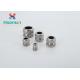 NPT 1 / 2 Brass Waterproof Cable Gland , Waterproof Cable Connector Silver Color
