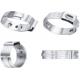 Band Thickness 6-10mm Petrol Pipe Clamps , Tumbled / Polished Stepless Ear Clamp