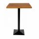 Fireproof Wooden Top Bistro Bar Tables Square NO Folded Dining Room Furniture