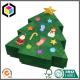 Christmas Tree Shape Paper Gift Packaging Box; Matte Color Print Christmas Box