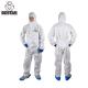 BearEco White Microporous Disposable Medical Coveralls For Virus Bacteria Protection