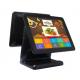 Professional Flat Linux Pos System Touch Screen Monitor With Credit Card Reader