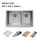 83x53 Apron Stainless Steel Kitchen Sink ,  60 40 33 Inch Double Bowl Farmhouse Sink