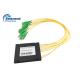 FTTH FTTB FTTX PON 2X8 Cassette PLC Splitter SC APC Connector type