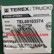TEREX 00103374 PIN COTTER TR100 TR70 MINING OFF HIGHWAY TRUCK GENUINE PARTS
