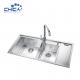 Double Bowl Handmade kitchen Sinks SUS304 stainless steel Kitchen Sinks
