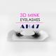 100% Handmade 3D Mink Eyelashes 8 - 27MM Length Customized Packaging