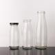 Free Sample 100Ml 200Ml 350Ml Pasterurization Cold Brew Tea Milk Glass Bottles With Metal Lid