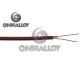 Thermocouple Compensating Cable Type T 2 X 24 Awg PTFE X PTFE  Brown Jacket