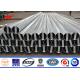 Q345 Galvanized 15M Electrical Power Pole For Power Transmission 1 - 36mm