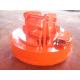 Energy Saving Scrap Handling Magnets , Mini Excavator Parts Orange Color