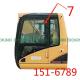 1340mm Height CATERPILLAR Cab Glass 151-6789 Right Side Position NO.7 Big