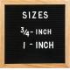 10 x 10 Premium Solid Oak Framed Changeable Letter Board With Free Canvas Bag,